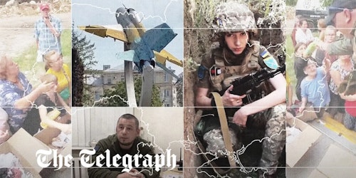 The masthead for The Telegraph's Life on the Frontline series