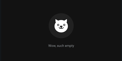 The reddit error page featuring a stylised doge and the text 'wow, much empty'