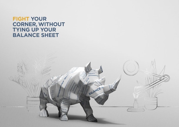 The campaign centred around striking origami imagery representing the company's core products and services