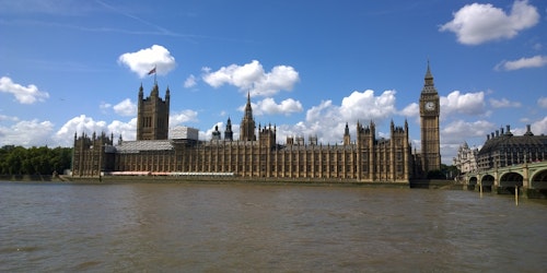 The UK parliament viewed from across the Thames