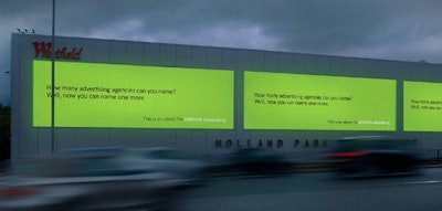 LONDON Advertising on generating more awareness and engagement in new campaign than other agencies.