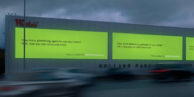 LONDON Advertising on generating more awareness and engagement in new campaign than other agencies.