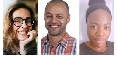 L-R: Chiara Bruno, Oliver Gillies and Leona Bell join 55 London's analytics and media teams. 