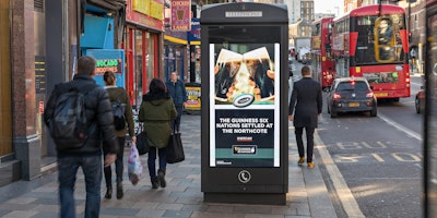 Posterscope remember the traction their Guinness Six Nations OOH campaign previously received and hope it's much of the same as high streets open up again.