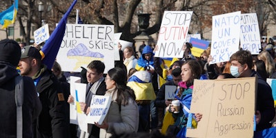 Ukraine solidarity protest