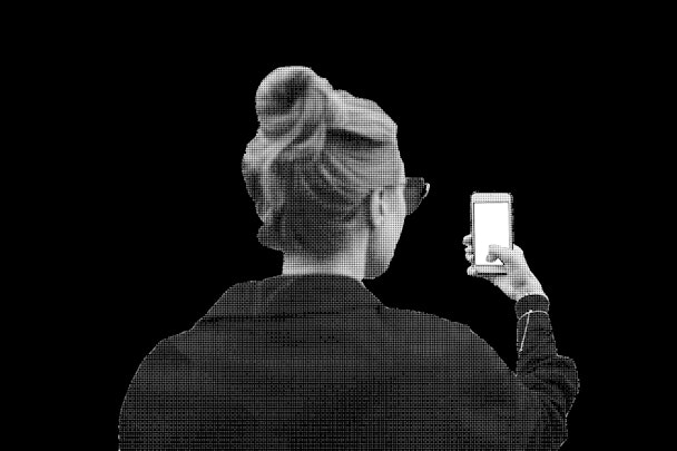 Woman with phone
