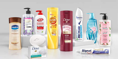 Unilever cosmetic and beauty products
