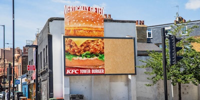 KFC vertical billboard