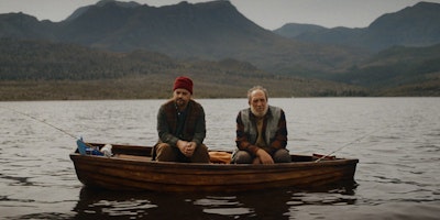 Two men on a boat