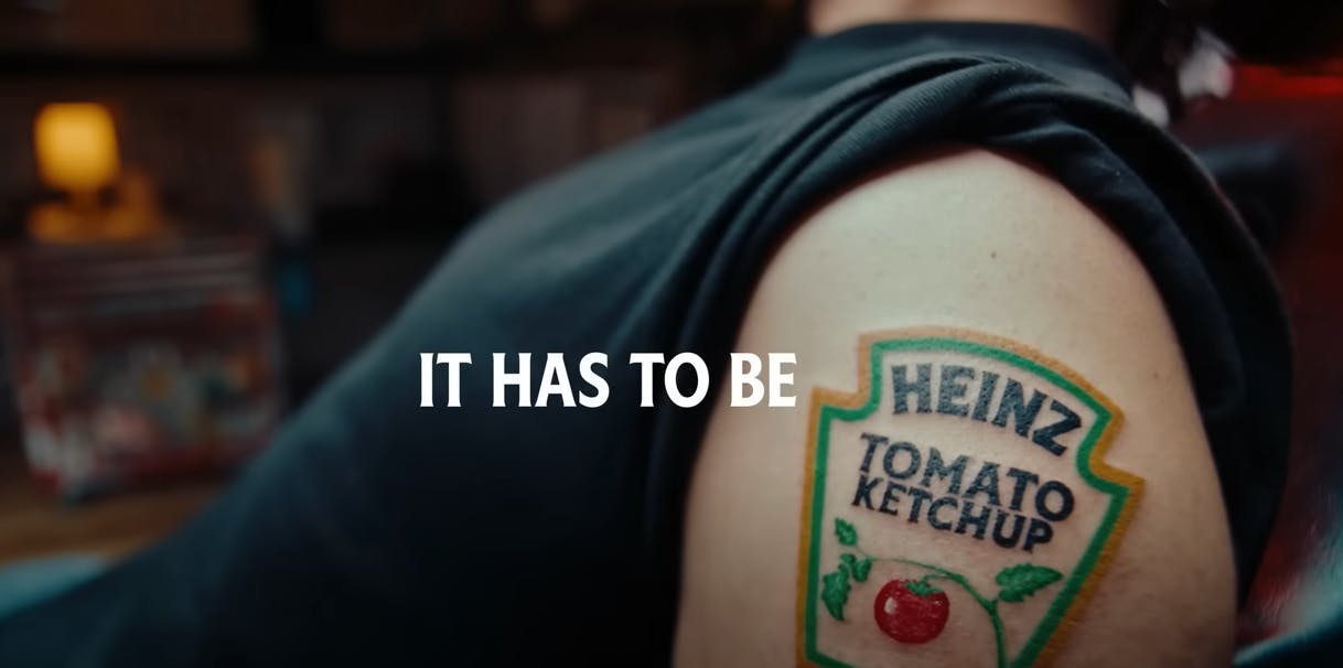 Ad of the Day Heinz turns ketchup label in tattoo stencil The Drum