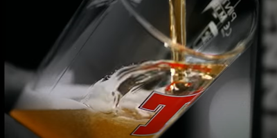 A beer being poured