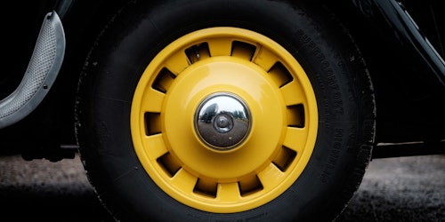 Yellow Rimmed Tire