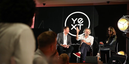 Jon Buss and Mark Hix at the Yext event