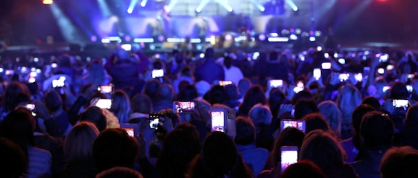 mobile phones at event