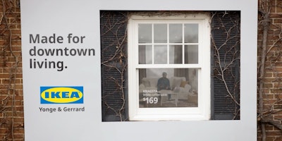 Ikea's 'Made for downtown living' campaign turned people's windows into living billboards