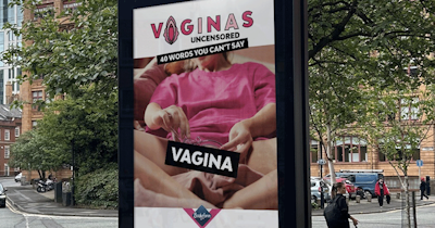 Bodyform 'Vaginas uncensored' outdoor ad