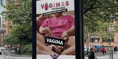 Bodyform 'Vaginas uncensored' outdoor ad