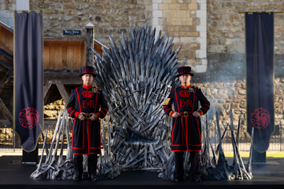 The Game of Thrones Throne on tour
