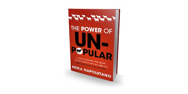 This week's book is The Power of Unpopular by Erika Napoletano This week's book is The Power of Unpopular by Erika Napoletano