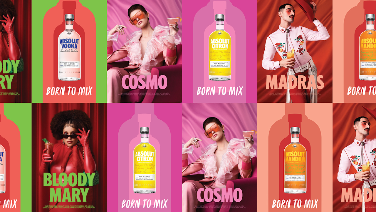 Absolut's largest global campaign in a decade says we're all 'Born to mix