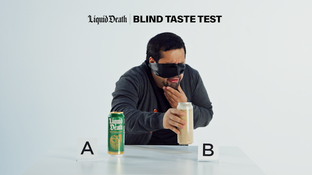Liquid Death taste test