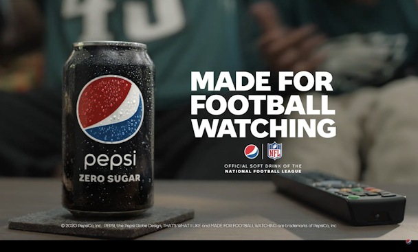 New Pepsi NFL spots play up watching football safely at home.