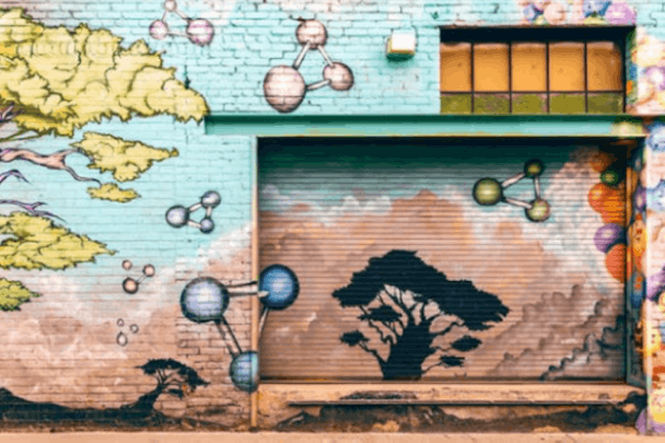 A graffiti wall. A graffiti wall.
