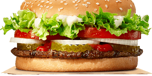 Burger King's signature Whopper burger.