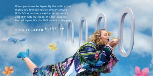ANA 'Japan Elevated' campaign poster