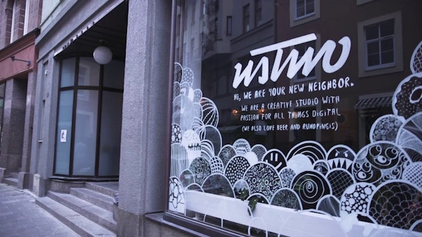 The exterior of UsTwo's London office.