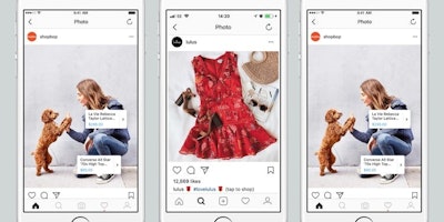 instagram shoppable posts displayed on smartphones.
