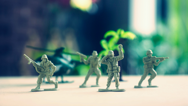 Plastic soldier figurines