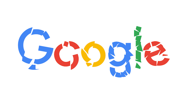 broken Google logo