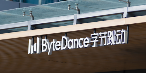 ByteDance logo on company building
