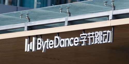 ByteDance logo on company building