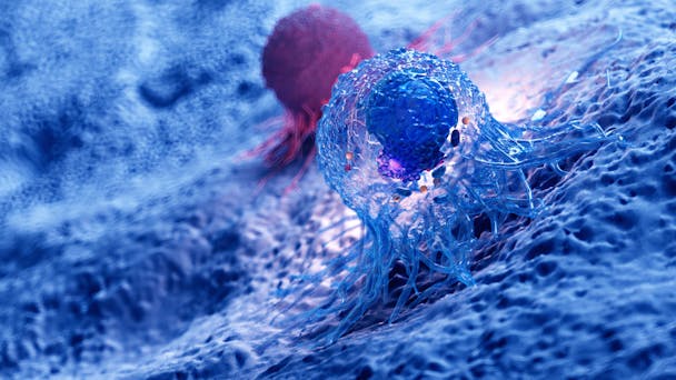 Cancer cells 3d rendering Cancer cells 3d rendering