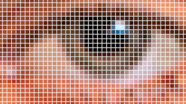 Pixelated eye