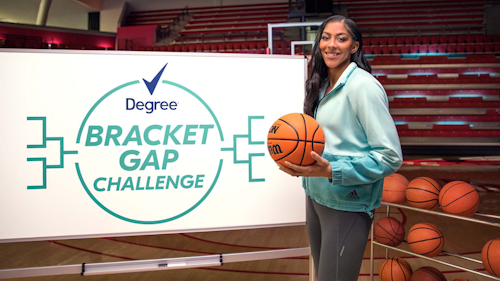 Candace Parker next to whiteboard