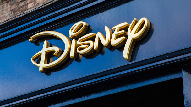 Disney logo on building