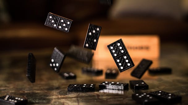 Dominos falling Dominos falling