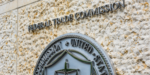 Federal Trade Commission logo on building