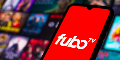 FuboTV logo on mobile screen