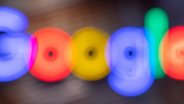 Google logo in a neon sign