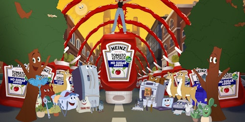 Heinz animated ketchup ad