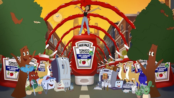 Heinz animated ketchup ad