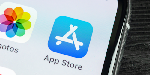 App Store icon on mobile device