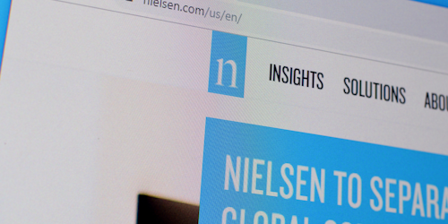Nielsen website home page 