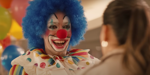 Ocean Spray ad with clown
