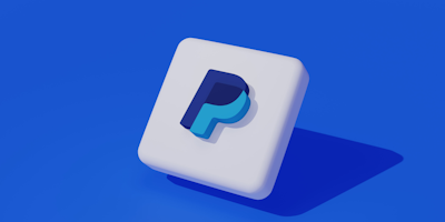 3D PayPal logo