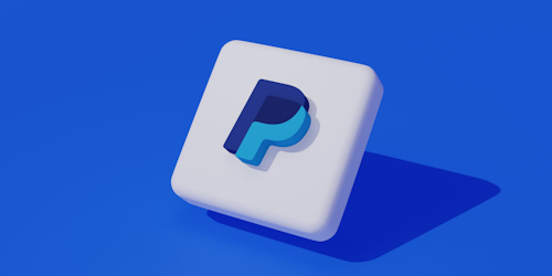 3D PayPal logo
